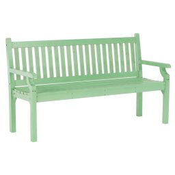 Kondela Drevená záhradná lavička, neo mint, 150 cm, KOLNA