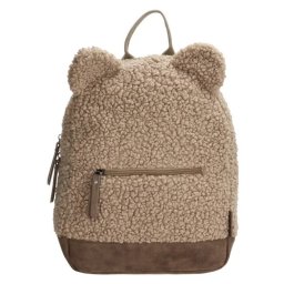 Svetlohnedý detský huňatý ruksak "Winnie"