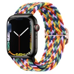 BStrap Elastic Nylon remienok na Apple Watch 38/40/41mm, colorful (SAP013C08)