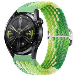 BStrap Elastic Nylon remienok na Xiaomi Amazfit GTR Mini, lime