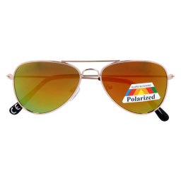 Oranžové detské polarizačné pilotky "Kids Aviator"