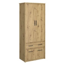 Kondela Skriňa, 86cm, kombinovaná, dub artisan, AIRON 4D1S