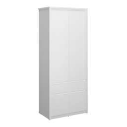 Kondela Skriňa, 86cm, kombinovaná, biela, ERODIN 4D1S