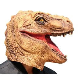 Dinosaurus T-rex - silikónová maska na tvár a hlavu pre deti aj dospelých