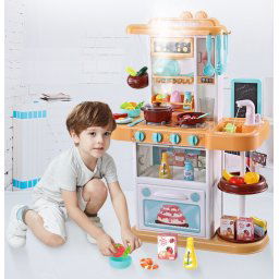 Mama Kiddies KitchenStar detsk kuchynka 43-dielna - oranov