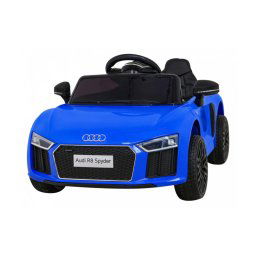 Elektrick auto Audi R8 s dvojitm motorom s modrou farbou s koenm sedadlom EKO- Diakov ovldanie