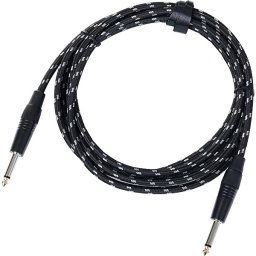 Nástrojový kábel INST-3T textil jack 6,3/jack 6,3 mono 3m Pronomic