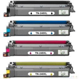 Tonery Brother TN-248 XL CMYK - štvorbalenie alternatívnych tonerov