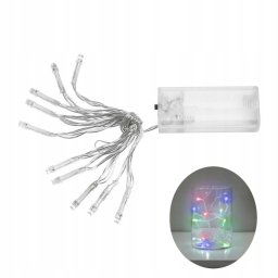 Reťaz na batérie 10 LED cencúľ lampičky