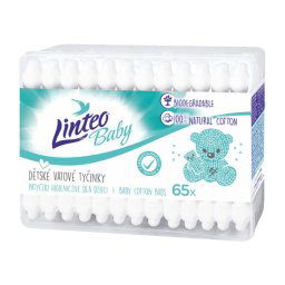 Linteo Kid vatové tyčinky pre deti 65ks