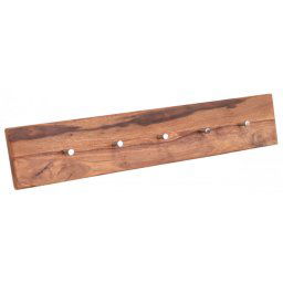indickynabytok.sk - Vešiak Tina s 5 háčikmi 80x15x2,2 indický masív palisander