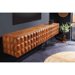 LuxD Dizajnový závesný TV stolík Ladarius 160 cm mango