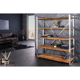 LuxD Dizajnový regál Shark 183 cm teak