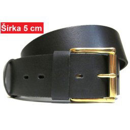 Široký kožený opasok