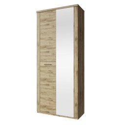 Kondela Skriňa, 90cm, kombinovaná, dub navarra, zrkadlo, DORSI 2D