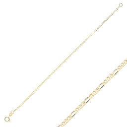 Olivie Strieborný náramok 19cm FIGARO GOLD 8570