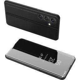 Hurtel Clear view čierne púzdro na mobil Samsung Galaxy A24 4G
