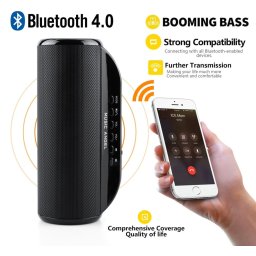 Bezdrôtový Mini prenosný Bluetooth reproduktor 8W s podporou Micro SD karty