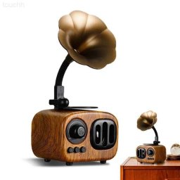 Bluetooth radio gramofon imitácia retro s Bluetooth + FM/AM rádio / AUX / USB disk / Micro SD