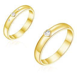 Olivie Snubný strieborný prsteň SRDCE GOLD 8588 Pohlaví: Pánské, Velikost prstenů: 13 (EÚ: 71)