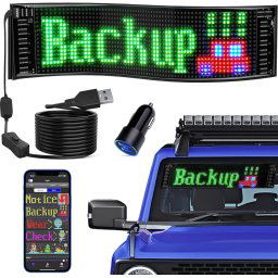 Auto reklamný panel LED flexibilný (rolovateľný) farebný - programovateľný cez bluetooth