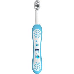 Chicco zubná kefka 6+ mesiacov farba: Modrá
