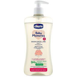 Chicco Micelárny šampón na vlasy a telo s dávkovačom Sensitive 500 ml