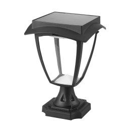 LED Solution Čierna LED záhradná solárna lampa 250mm 2W IP65 2893