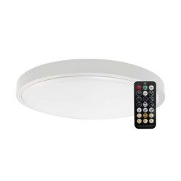 LED Solution Biele prisadené LED svietidlo okrúhle 420mm 36W IP44 s pohybovým MW čidlom a DO 76651