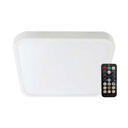 LED Solution Biele prisadené LED svietidlo štvorcové 295x295mm 18W IP44 s pohybovým MW čidlom a DO 76661