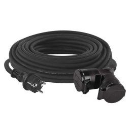 EMOS Vonkajší predlžovací kábel - spojka, 20m, 2 zásuvky, guma, 230V, 1.5mm2 P0603