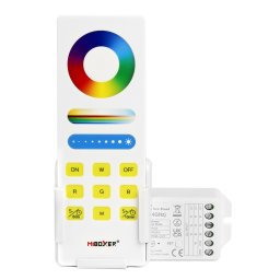 LED Solution Mi-Light RF Sada ovládača a prijímača 3v1 pre RGB, RGBW, RGB+CCT LED pásiky FUT043APLUS
