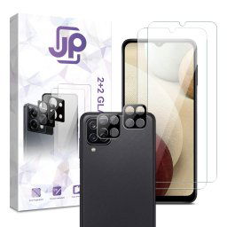 JP Combo pack, Súprava 2 tvrdených skiel a 2 sklíčok pre šošovku, Samsung Galaxy A12