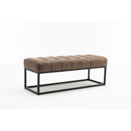 LuxD Dizajnová lavica Halle 108 cm vintage taupe