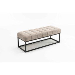 LuxD Dizajnová lavica Halle 108 cm šampanská