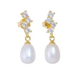 Olivie Strieborné náušnice PERLA GOLD 8703