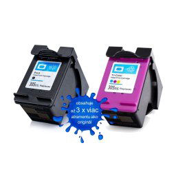 Atramentové kazety HP 305XL BLACK + COLOR kompatibilné