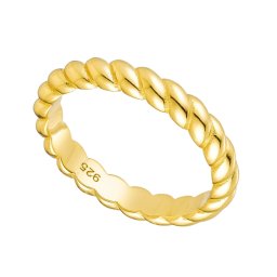 Olivie Strieborný prsteň CROISSANT GOLD 3,1mm 8798 Velikost prstenů: 9 (EÚ: 59 – 61)