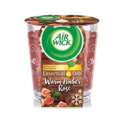Air Wick Essential Oil Infusion Jantárová ruža sviečka 105g