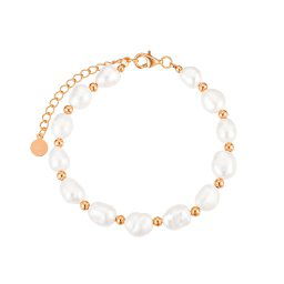 Olivie Strieborný perlový náramok ROSE 8805