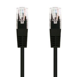 Kábel C-TECH patchcord Cat5e, UTP, čierny, 2m CB-PP5-2BK