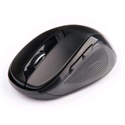 Myš C-TECH WLM-02, čierna, bezdrôtová, 1600DPI, 6 tlačidiel, USB nano receiver WLM-02