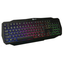 Herná klávesnica C-TECH Arcus (GKB-15), casual gaming, CZSK, duhové podsvietenie, USB GKB-15