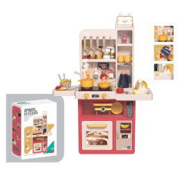 47-dielna detsk kuchynsk sprava Spray Kitchen vysok 88 cm v ervenej farbe