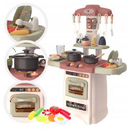 62 cm vysok Home Kitchen detsk kuchynsk sprava s 29 doplnkami v oranovej farbe