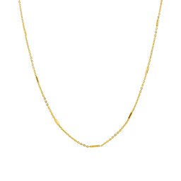 Olivie Strieborný náhrdelník GOLD 8956