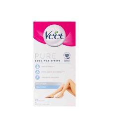 Veet Pure Voskové pásiky na citlivú pokožku nohy a telo 20 ks