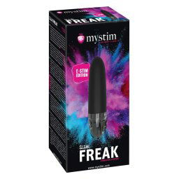 mystim Sleak Freak E-Stim - nabjac elektro vibrtor (ierny)