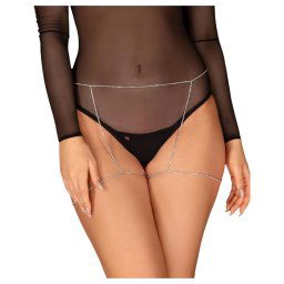 Obsessive Bijou 905 - luxus telov psik (strieborn) - S-L