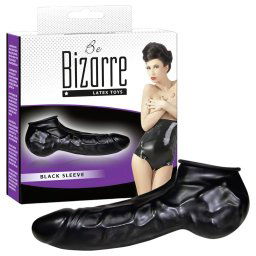 You2Toys - Latexov nvlek na penis a semenky (ierny) - Be Bizarre